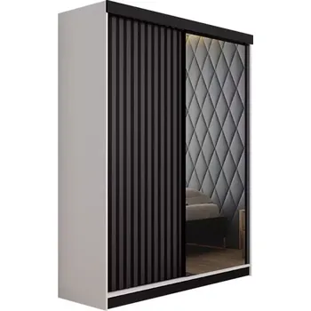 Ložnicová sestava Skříň Malani 138 L Bílý / Přední Grafit