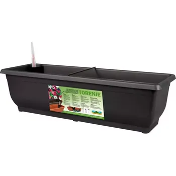 Truhlík Truhlík samozavlažovací Torenie 75 x 19 x 17 - antracit