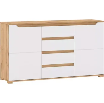 Ložnicová sestava Komoda Vincent 150cm Bílá/Dub Wotan