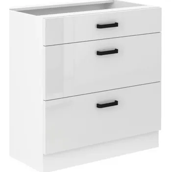 Kuchyňská skříňka Kuchyňská skříňka MIA bílý lesk/bílá 80d 3s bb