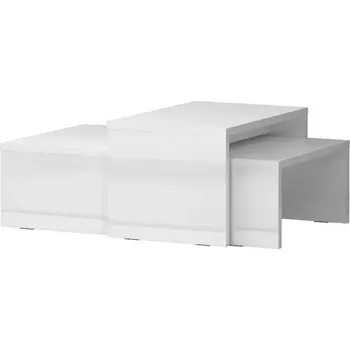 Obývací stěna Konferenční stolek Piano SET2-70/KA/70 crystal white