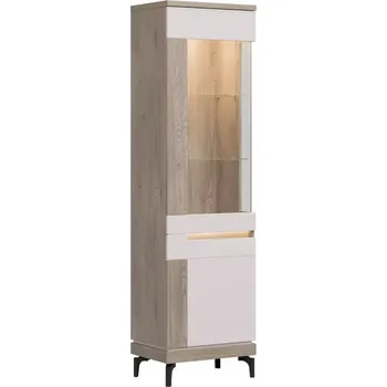 Obývací stěna Vitrína L Aston An05 dub cremona/kašmír