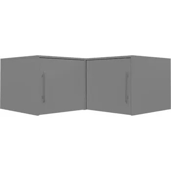 Šatní skříň Nástavec na rohovou skříň Bali grafitová