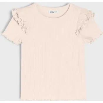 Dětská móda Sinsay - Bavlněné tričko - krémová - 381AY-01X - 381AY-01X-104