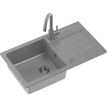 Kuchyňský dřez Dřez Amigo 770x440x176 šedý + dřezová baterie