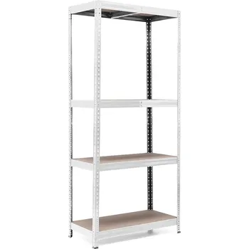 regál Policový regál Trestles RH 2000x1000x300, nosnost 1400 kg, 4 police Barva: pozink, Provedení police: dřevěná DTD 8 mm