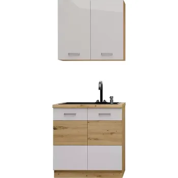 Kuchyňská linka Kuchyňská linka Artisan white 80cm bez pracovní desky