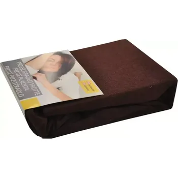 Prostěradlo Froté prostěradlo s napínací gumou 0,9/2,0 hnědé b.24