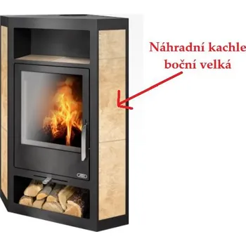 ABX - náhradní kachle boční velká pro kamna LAHTI