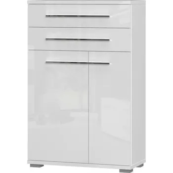 Kancelářská sestava Komoda 2D2S Piano CPL22 bílá lesk