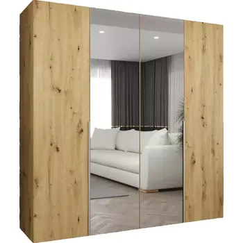 Předsíňová stěna Skříň Alicante II 200 artisan stříbrná