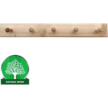 Předsíňová stěna Věšák 5-kolíkový borovice