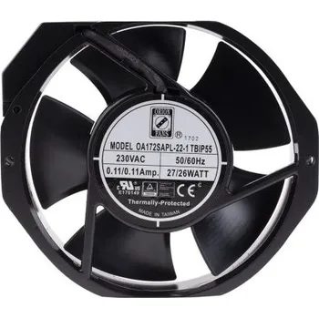 Průmyslový ventilátor Axiální ventilátor AC, 150 x 172 x 38.5mm, průtok vzduchu: 387.4m³/h 28W 230 V AC