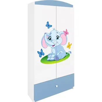Ložnicová sestava Skříň Babydreams modrá - Slon