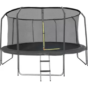 Trampolína Trampolína COMFORT 427cm černá s žebříkem