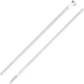 Organizace kabelů Vázací pásky 7.2 x 500 mm bílé, nylon, 25 ks.