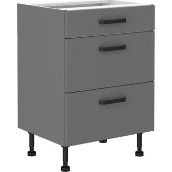 Kuchyňská skříňka Kuchyňská Skříňka NESSA antracit 60d 3s bb