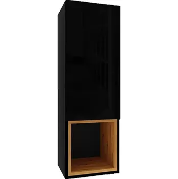 Závěsná skříňka Izumi 3 BL-DC černá mat/lesk/artisan