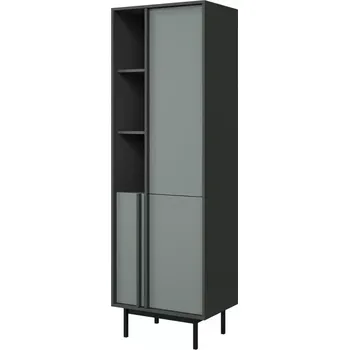 Obývací stěna Vitrína Alsy 3 aloes/antracit