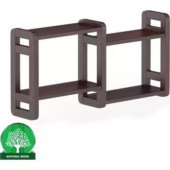 Obývací stěna Polička borovice PK104-90x44x19 ořech