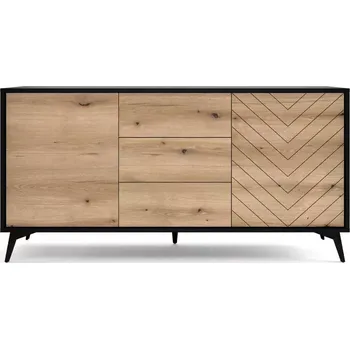 Kancelářská sestava Komoda Diamond KSZ154 dub evoke/černá