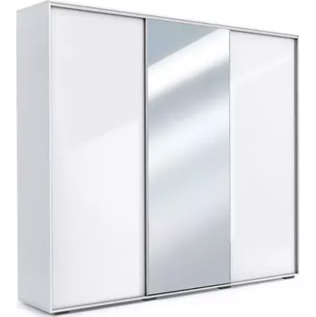 Předsíňová stěna Skříň Aniela 278cm Zrcadlo Bílý