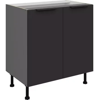 Kuchyňská skříňka Aria BL/ANT Anti Fingerprint 80d 2f Bb