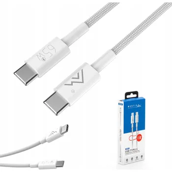 Datový kabel Kabel Montis USB typ C - USB typ C 1 m bílý