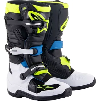 Moto oblečení Dětské boty na motorku Alpinestars Tech 7 S černo-bílo-žluto fluo-modré