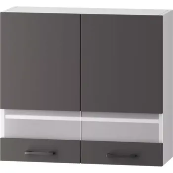 Kuchyňská Skříňka Clara Ws80 Sp grafitově šedá/dub artisan