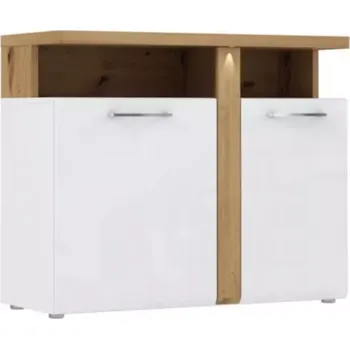 Kancelářská sestava Komoda Tuluza 104 cm Bílý/Dub Artisan