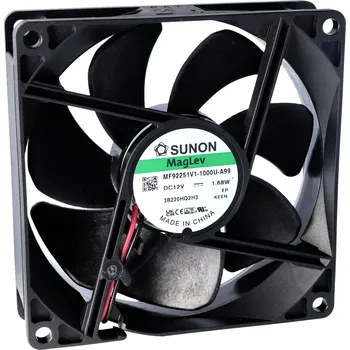 Průmyslový ventilátor Sunon EE92251S3-1000U-999 axiální ventilátor, 12 V/DC, 67.09 m³/h, (d x š x v) 25 x 92 x 92 mm, EE92251S3-1000U-999