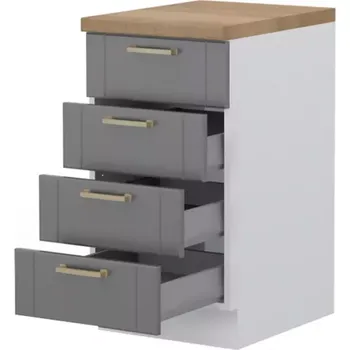 Kuchyňská skříňka Kuchyňská Skříňka Tara R-45-4mbox/4 4s graphite mat