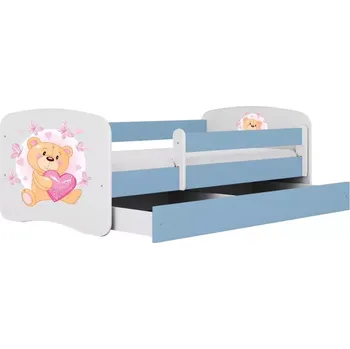 Ložnicová sestava Dětská postel Babydreams+SZ modrá 70x140 Medvídek s motýlky