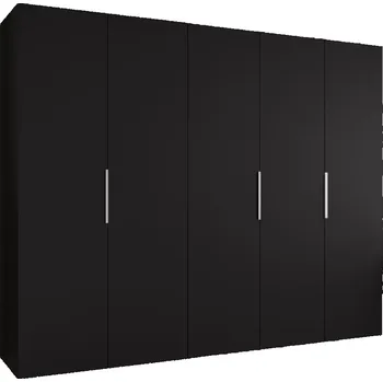 Předsíňová stěna Skříň Marbella I 250 černá/stříbrná