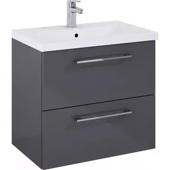 Koupelnový nábytek Skříňka s umyvadlem Boa Vista New 60 2S antracit