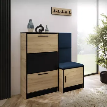 Předsíňová stěna Botník Kpl Foli Craft + modrá (Kronos 09)