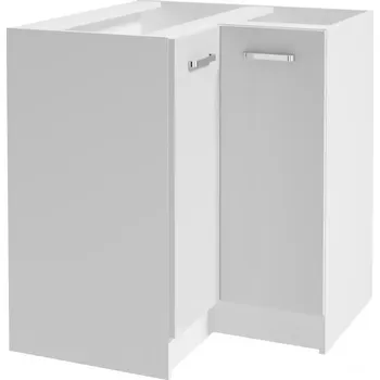 Kuchyňská rohová skříňka Arosa B90 2D0S bílá