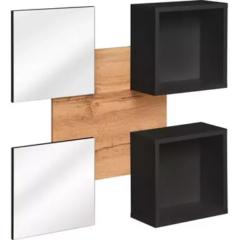 Kancelářská sestava Police Easy + zcradlo WTZ EY TYP 07 wotan/černý