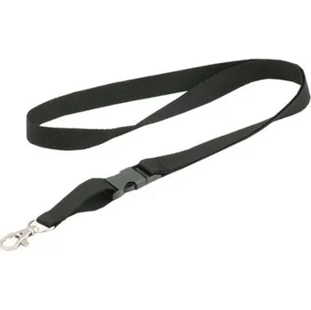 Popruh na krk odepínací 20mm Černý