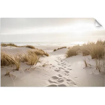 Obraz Samolepicí plakáty, Pláž moře rostliny duny příroda 30x20
