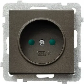 Elektrická zásuvka Hnědá Elektrická Zásuvka Ospel