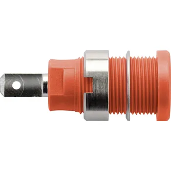 Krokosvorka Schützinger DI SEB 6450 Ni / RT bezpečnostní vestavná zásuvka 4 mm červená 1 ks