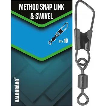 Haldorádó Method Snap Link &amp; Swivel - karabinkový obratlík pro method návazce