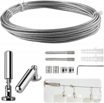 Obraz Lanová Garnýž na záclony 2 mm 500 cm