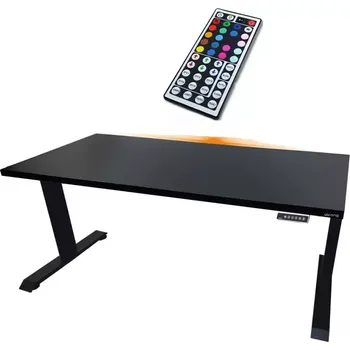 Kancelářská sestava Psací Stůl Low Elektr. Černá 136x66x2,8 Model 1