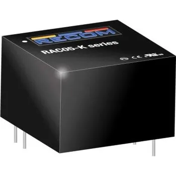 Měnič napětí Měnič AC/DC 5W, počet výstupů: 1, výstup: 15V dc 333mA Montáž na plošný spoj Recom