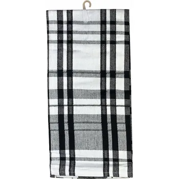 Utěrka UTĚRKA HADŘÍK KUCHYŇSKÝ BÍLO ČERNÝ KOSTKOVANÝ 45x65