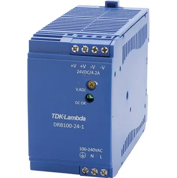 spínaný zdroj TDK-Lambda DRB100-24-1 síťový zdroj na DIN lištu 24 V/DC 4.2 A 100.8 W Počet výstupů:1 x Obsah 1 ks