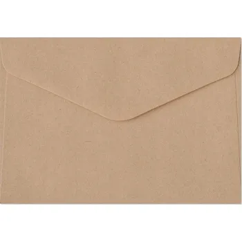 Obálka Ozdobný papír pro VÝTVARNÉ PRÁCE OBÁLKA C6 120G KRAFT TMAVĚ BÉŽOVÁ Lux